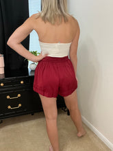 Load image into Gallery viewer, Maroon Silk Shorts
