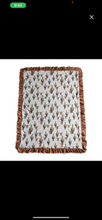 Load image into Gallery viewer, Cow Cactus Ruffle Minky Blanket
