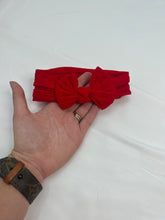 Load image into Gallery viewer, Red Knotted Bow Headband
