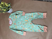 Load image into Gallery viewer, Mint Western Romper
