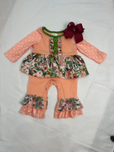 Load image into Gallery viewer, Coral Floral Romper

